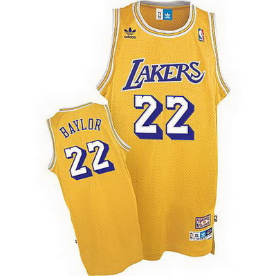 maglia brandon elgin baylor 22 los angeles lakers giallo