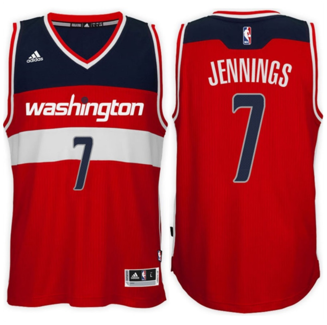 canotta brandon jennings 7 2017 per washington wizards rosso