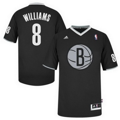 maglie uomo brooklyn nets natale 2013 deron williams 8 nero