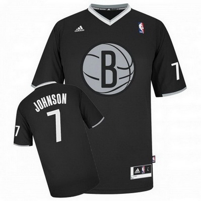 canotta uomo brooklyn nets natale 2013 joe johnson 7 nero