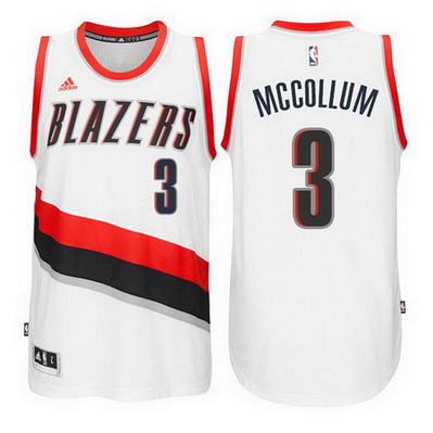 maglia c.j. mccollum 3 2015 portland trail blazers bianca