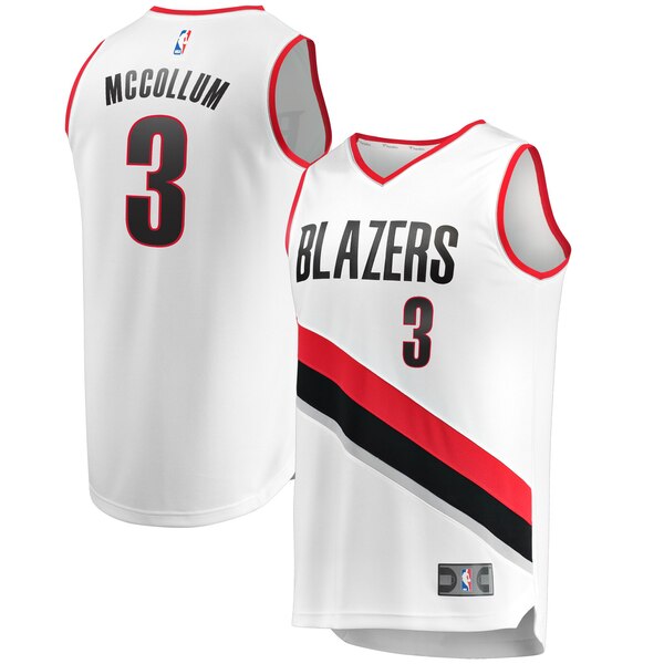 maglia CJ McCollum 3 2020 portland trail blazers bianca