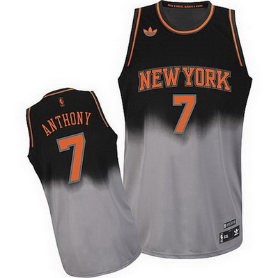 maglia uomo carmelo anthony 7 new york knicks moda grigio