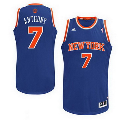 maglia nba carmelo anthony 7 new york knicks rev30 blu