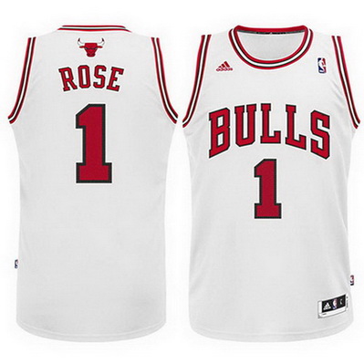 canotta basket chicago bulls bambino derrick rose 1 bianca