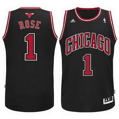 maglia nba chicago bulls bambino derrick rose 1 nero