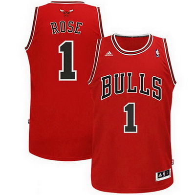 canotta chicago bulls bambino derrick rose 1 rosso