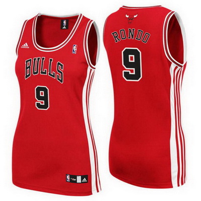 maglia nba donna chicago bulls rajon rondo 9 rosso