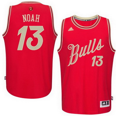 canotta basket chicago bulls natale 2015 joakim noah 13 rosso