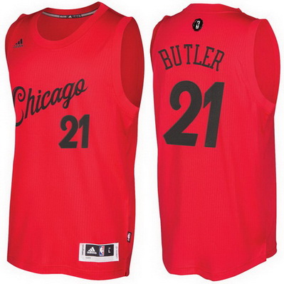 canotta basket chicago bulls natale 2016 jimmy butler 21 rosso