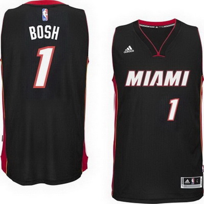 maglia nba chris bosh 1 2015 miami heat nero