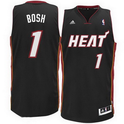 maglia basket chris bosh 1 miami heat rev30 nero