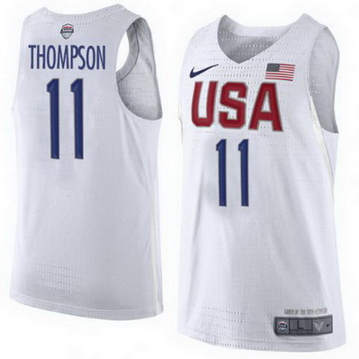 maglie uomo klay thompson 11 nba usa olimpiadi 2016 bianca