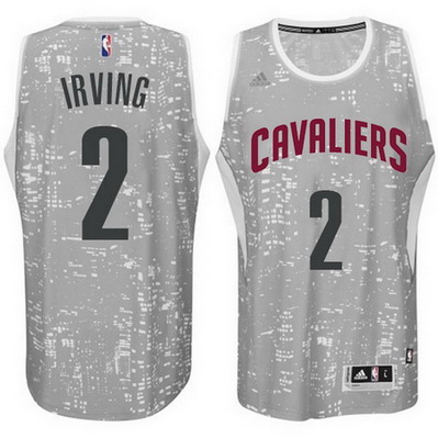 maglie uomo cleveland cavaliers kyrie irving 2 lights grigio