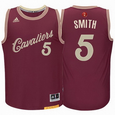canotte uomo cleveland cavaliers natale 2015 jr smith 5 rosso