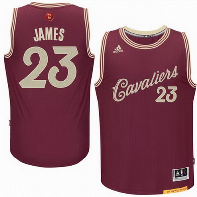 canotta uomo cleveland cavaliers natale 2015 lebron james 23 rosso