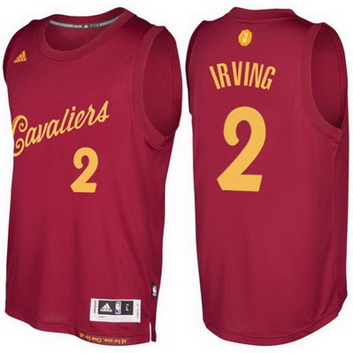 maglia uomo cleveland cavaliers natale 2016 kyrie irving 2 rosso