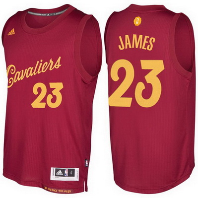 canotte nba cleveland cavaliers natale 2016 lebron james 23 rosso