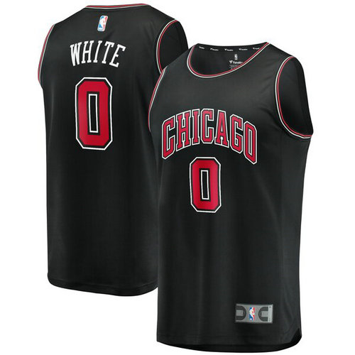 canotta basket Coby White 0 2019 chicago bulls Nero