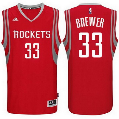 canotta uomo corey brewer 33 houston rockets rosso