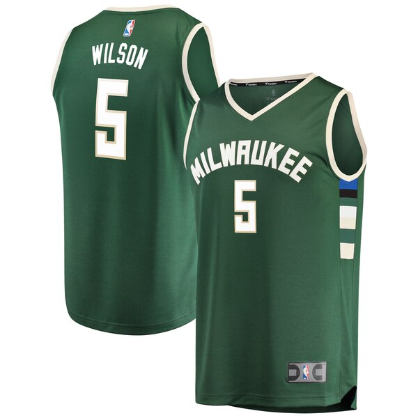 Maglia D,J. wilson 5 2019-2020 Milwaukee Bucks verde