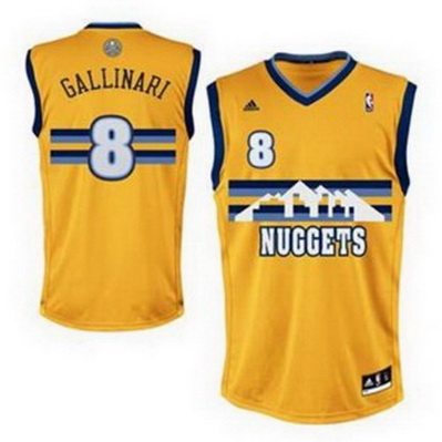 canotta danilo gallinari 8 denver nuggets rev30 giallo