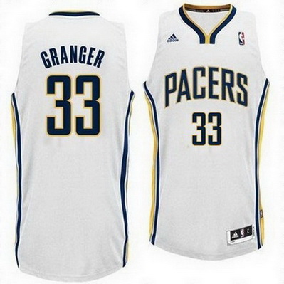 maglia nba danny granger 33 indiana pacers rev30 bianca