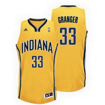 maglia basket danny granger 33 indiana pacers rev30 giallo