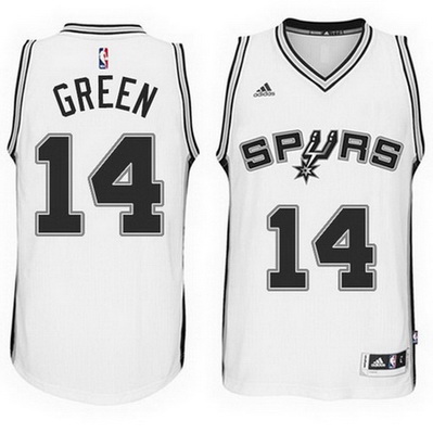 maglia nba danny green 14 2015 san antonio spurs bianca