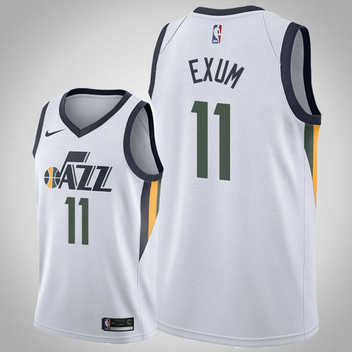 maglia nba dante exum 11 2018-2019 utah jazz bianca