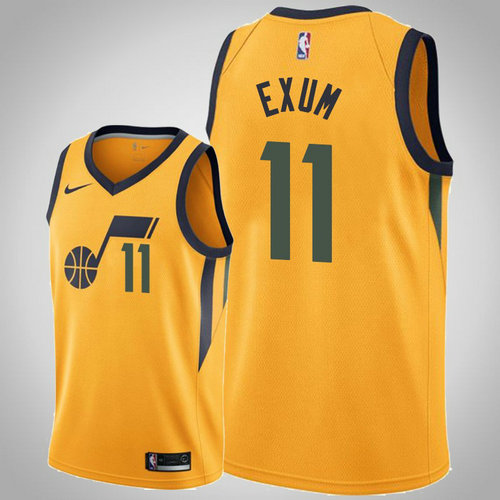 maglia nba dante exum 11 2018-2019 utah jazz Giallo