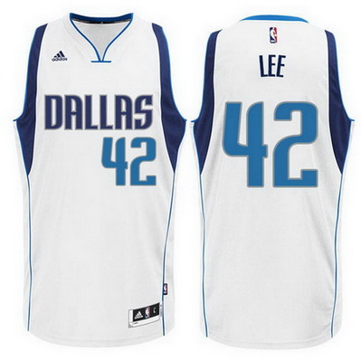 canotta nba david lee 42 dallas mavericks bianca