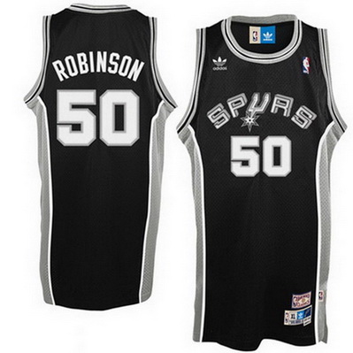 canotta david robinson 50 retro san antonio spurs nero