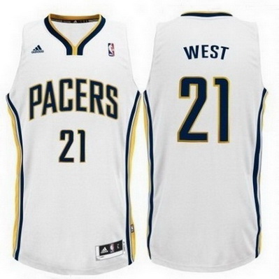 maglia david west 21 indiana pacers rev30 bianca