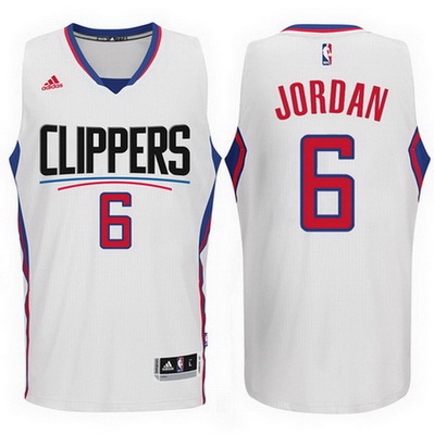 maglia deandre jordan 6 2016 los angeles clippers rev30 bianca