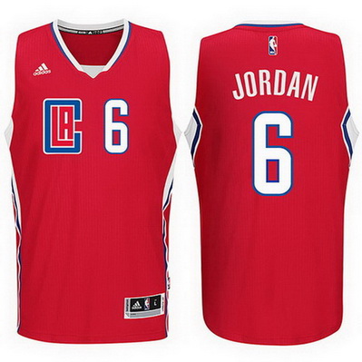 maglia nba deandre jordan 6 2016 los angeles clippers rev30 rosso