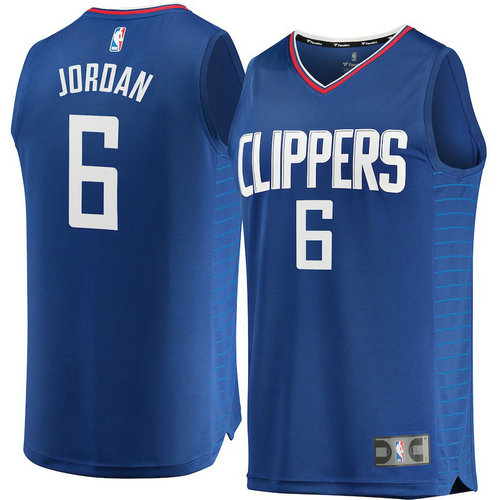 canotta nba deandre jordan 6 2018-2019 los angeles clippers blu