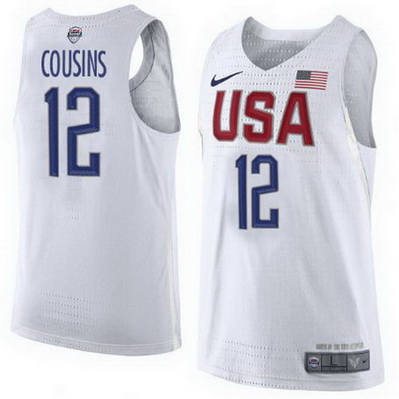 canotta basket demarcus cousins 12 nba usa olimpiadi 2016 bianca