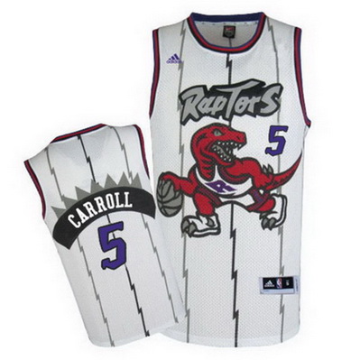 maglia basket demarre carroll 5 retro toronto raptors bianca