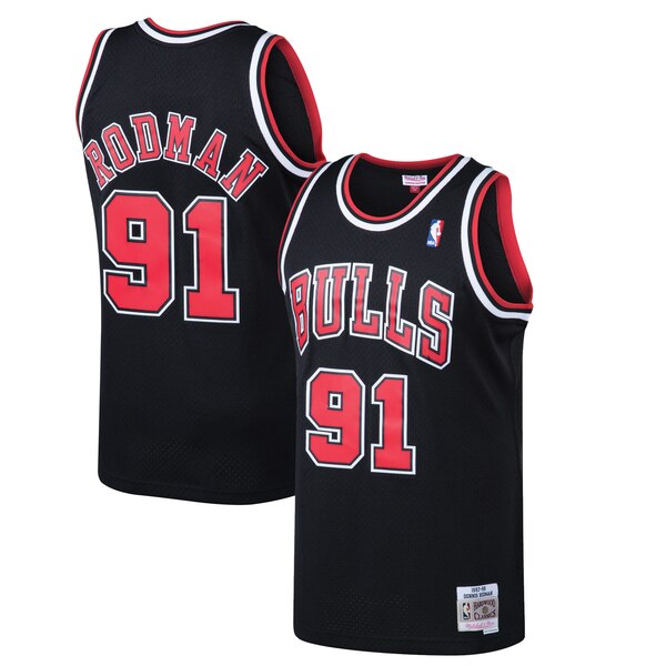 maglia basket Dennis Rodman 91 2019-2020 chicago bulls nero