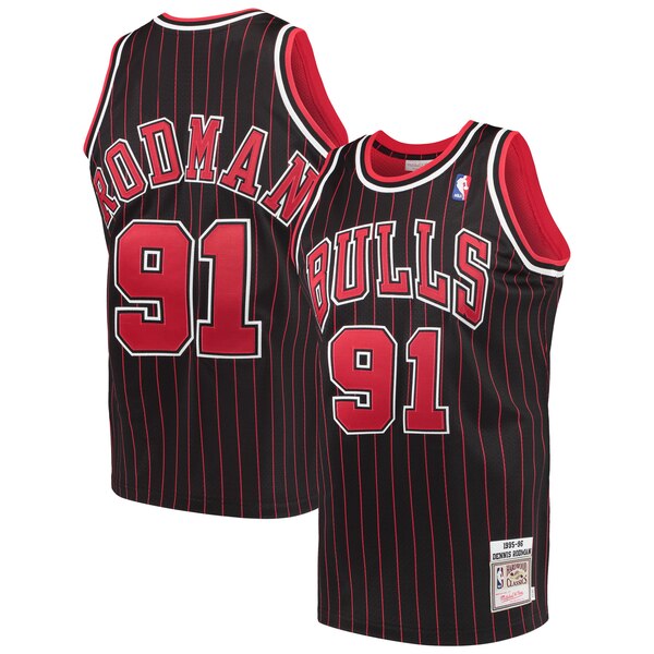 maglia basket Dennis Rodman 91 2019 chicago bulls nero