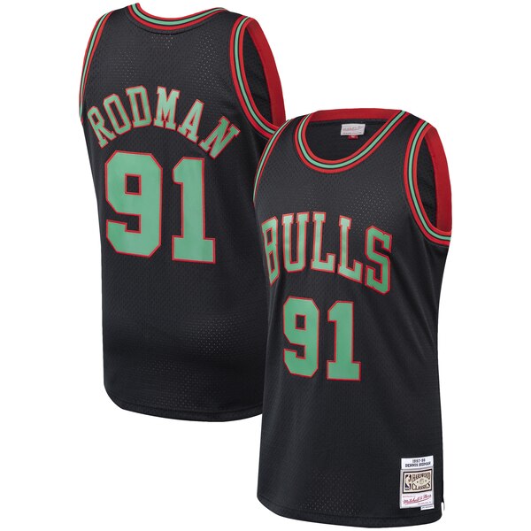 maglia basket Dennis Rodman 91 2020 chicago bulls nero