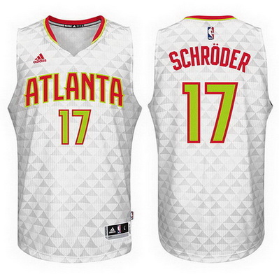 maglia basket dennis schroder 17 2016 atlanta hawks rev30 bianca