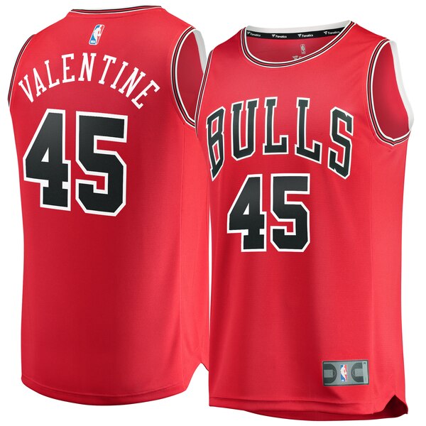 canotta basket Denzel Valentine 45 2020 chicago bulls rosso