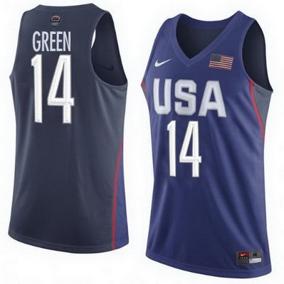 canotte uomo draymond green 14 nba usa olimpiadi 2016 blu