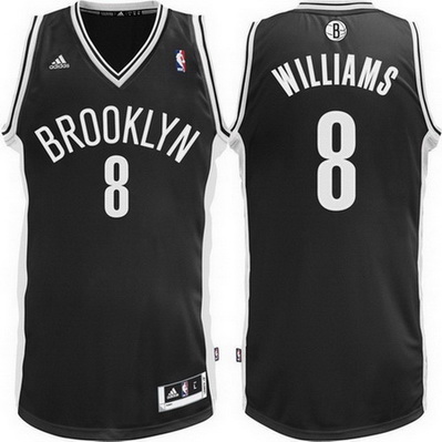 maglia basket deron williams 8 brooklyn nets rev30 nero