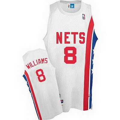 maglia nba deron williams 8 retro brooklyn nets bianca