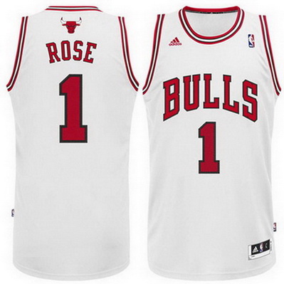 maglia nba derrick rose 1 chicago bulls rev30 bianca