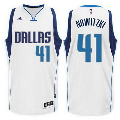 canotta basket dirk nowitzki 41 dallas mavericks bianca