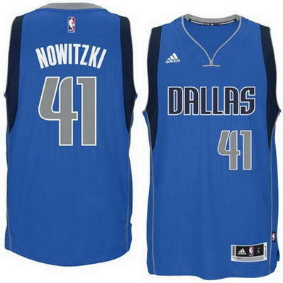 maglia basket dirk nowitzki 41 dallas mavericks blu